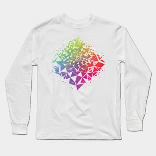 Geometric Rainbow Long Sleeve T-Shirt